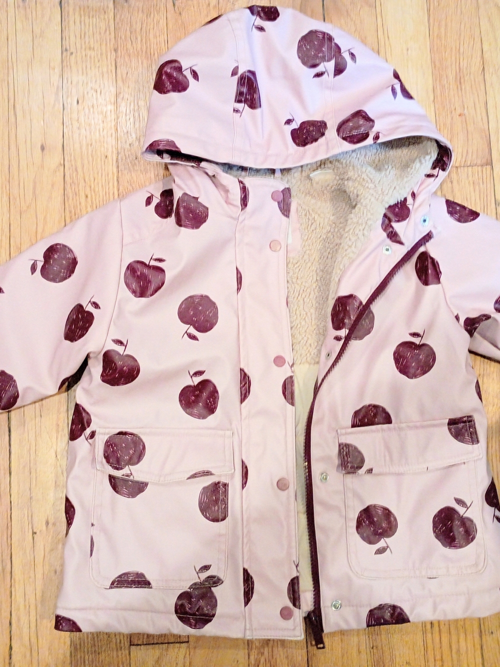 Girl's Zara Apple Raincoat